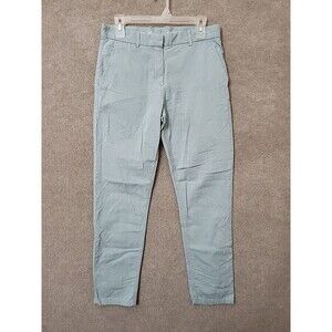 Gap Broken in Straight Khakis Pants Womens 4 Blue Straight Leg Stretch